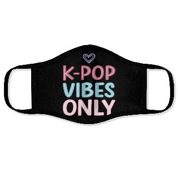 Discover K-Pop Vibes Only-stylish K-pop Design Face Masks
