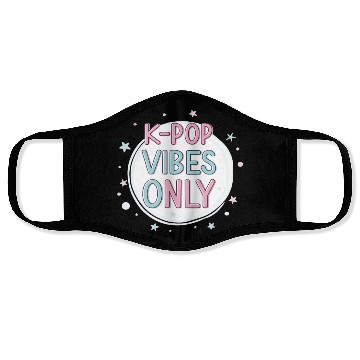 Discover K-Pop Vibes Only-stylish K-pop Design Face Masks