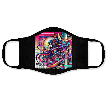 Discover "Cyberpunk Anime Vibes" Face Masks
