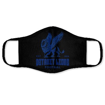 Discover Detroit football Face Masks