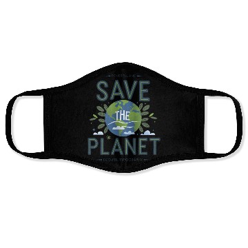 Discover Save the Planet: A Call for Environmental Action Face Masks