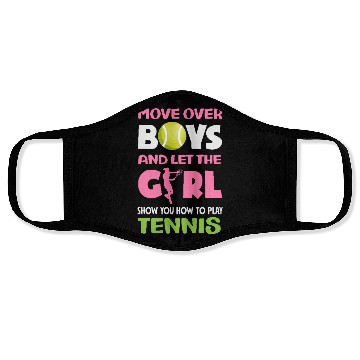 Discover Move Over Boys Tennis Skill Showcase Face Masks