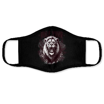 Discover Fierce Lion King Inspirational Design Face Masks