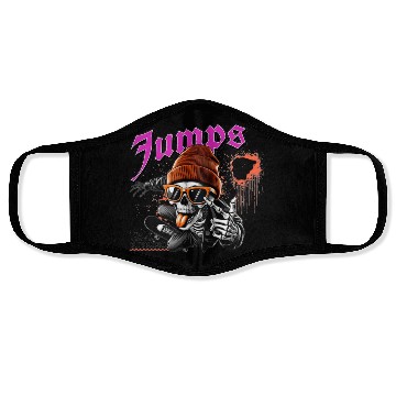 Discover Skateboard Graphic - Bold Urban Face Masks