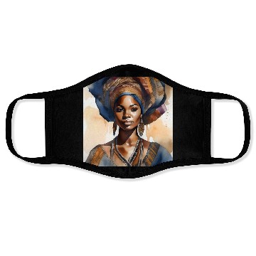 Discover African Woman Portrait E Face Masks