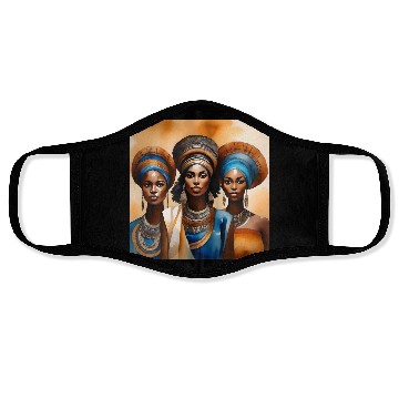 Discover African Woman Portrait C Face Masks