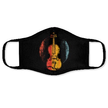 Discover Violin Comic Style Face Masks