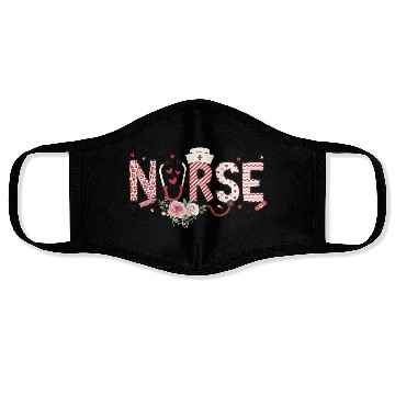 Discover Valentine's Nurse Appreciation Design Face Masks