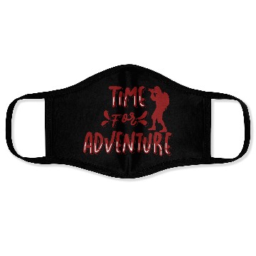 Discover Time For Adventure Face Masks