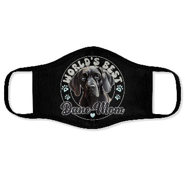 Discover Great Dane Groovy Dane Mom Face Masks