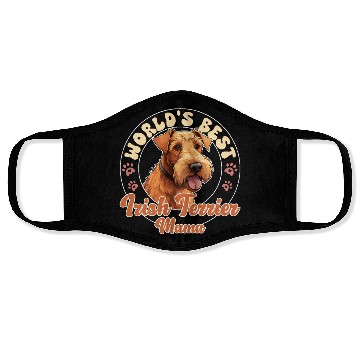 Discover Irish Terrier Dog Irish Terrier Mama Face Masks