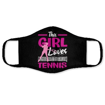 Discover This Girl Loves Tennis Passion Face Masks
