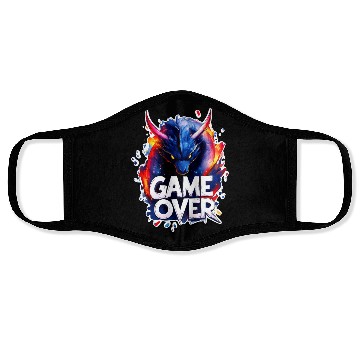 Discover Game Over - Dragon Art - Graffiti Style - Gamer Sl Face Masks