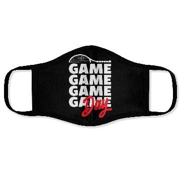Discover Tennis Game Day Enthusiasm Face Masks