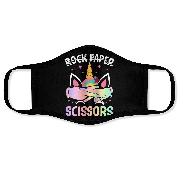 Discover Funny Lesbian Pride LGBTQ Rock Paper Scissors Face Masks