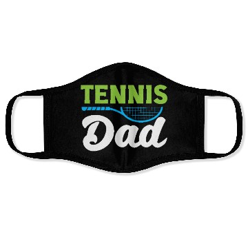 Discover Tennis Dad Proud Supporter Design Face Masks