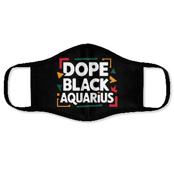 Discover Dope Black Aquarius Face Masks