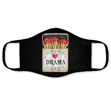 Discover anti valentine no time for drama Face Masks