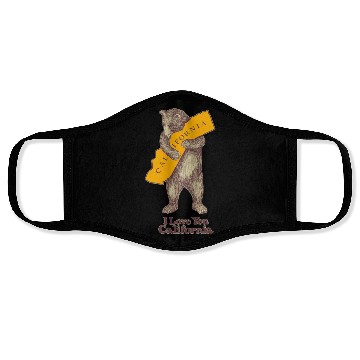 Discover I Love You California Face Masks