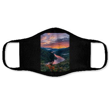 Discover Twilight Riverbend Face Masks