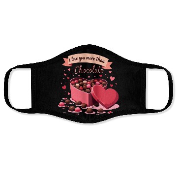 Discover I love you more than chocolate Face Masks