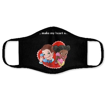 Discover You Make My Heart Melt Face Masks