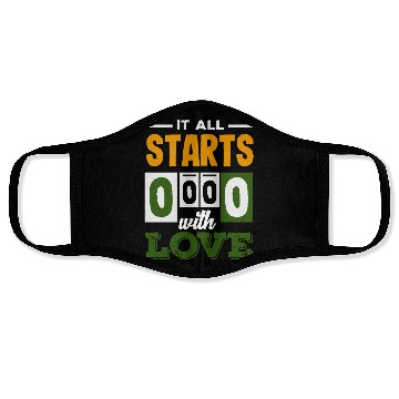 Discover Tennis It All Starts 0 0 0 With Love Face Masks