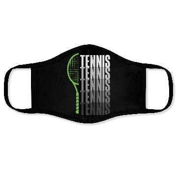 Discover Tennis Enthusiast Passion Reflection Face Masks