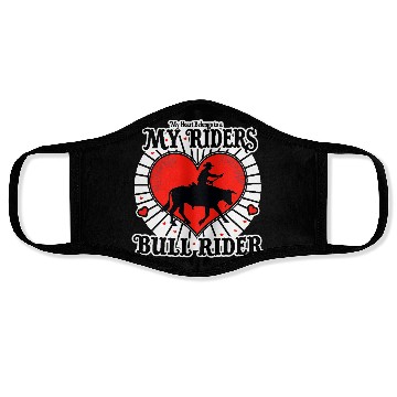 Discover My Heart Belongs To A Bull Rider Romantic Face Masks