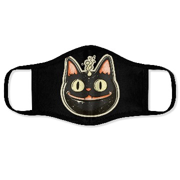 Discover Cat Boiler Cat Witch Halloween Face Masks