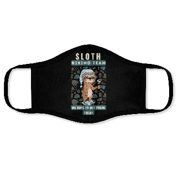 Discover Sloth hiking team Face Masks