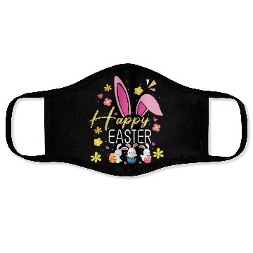 Discover Happy Easter Sayings Egg Bunny Face Masks