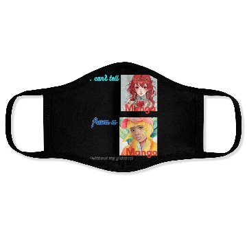 Discover I can t tell manga from a mango Face Masks