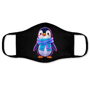 Discover Penguin in Scarf Face Masks