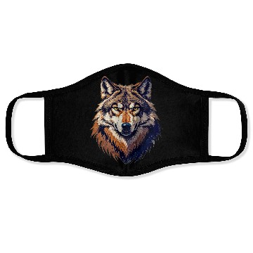 Discover Wolf head 7 Face Masks