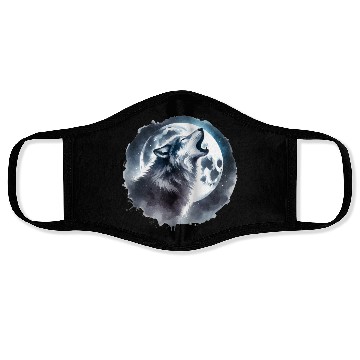 Discover Wolf and Moon Face Masks