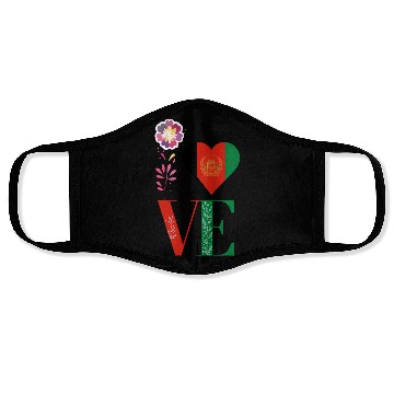 Discover Kabul Store Love Afghanistan Face Masks