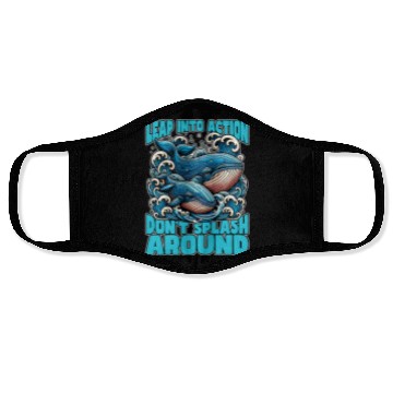 Discover Whale Watching Leap Into Action Marine Biologist Face Masks