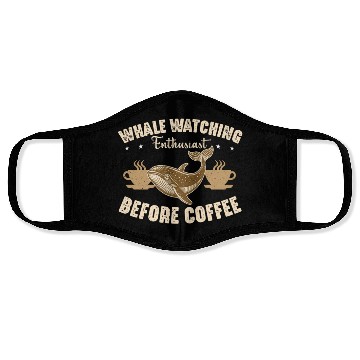 Discover Whale Watching Enthusiast Before Sailing Coffee Face Masks