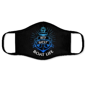 Discover KEY-WEST BOAT LIFE Sailing Florida Keys West Keys Face Masks
