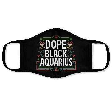 Discover DOPE BLACK AQUARIUS Face Masks
