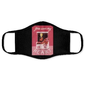 Discover Retro Valentine Claw Machine You Won My Heart Face Masks