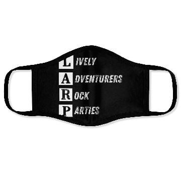 Discover LARP Gift for Larper and RPG Fans Face Masks