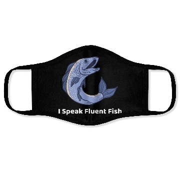 Discover I speak fluent fish Face Masks for aquatic vets