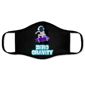 Discover Zero Gravity Skateboarding Astronaut - Funny Skate Face Masks