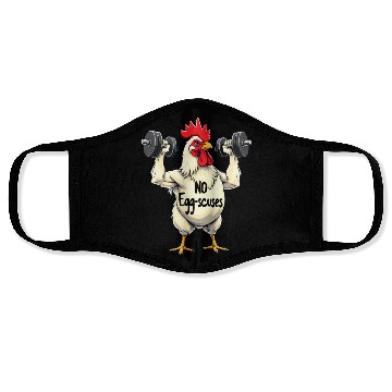 Discover Funny Gym Training Chicken Egg Face Masks