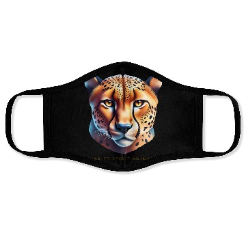 Discover Aries Spirit Animal Cheetah Face Masks