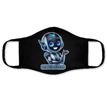 Discover Funny AI Robot I Can't Solve Stupid Tech Design Face Masks