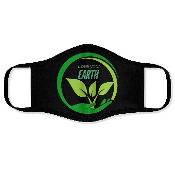 Discover love your earth sustainability Face Masks