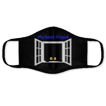 Discover My Best Friend Cat Face Masks